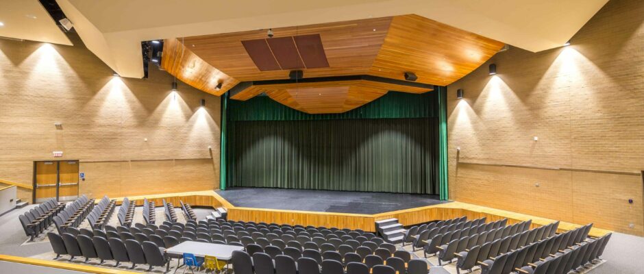 USD 260 Derby High School Stage scaled - Home - Basis Consulting Engineers